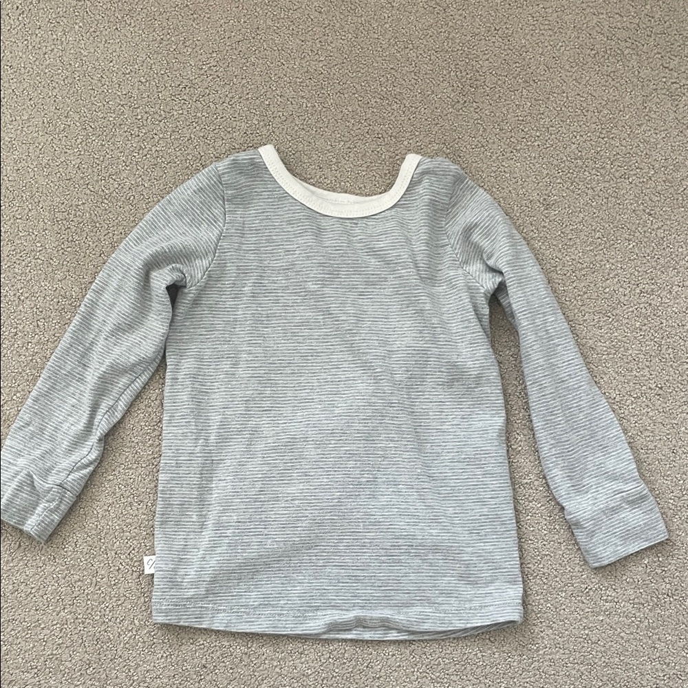 Childhoods Clothing long sleeve tee in Micro Stripe 4t